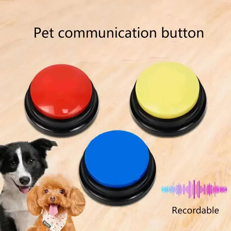 Interactive Squeaky Plush Dog Toy - Scatola audio per animali domestici Pulsante